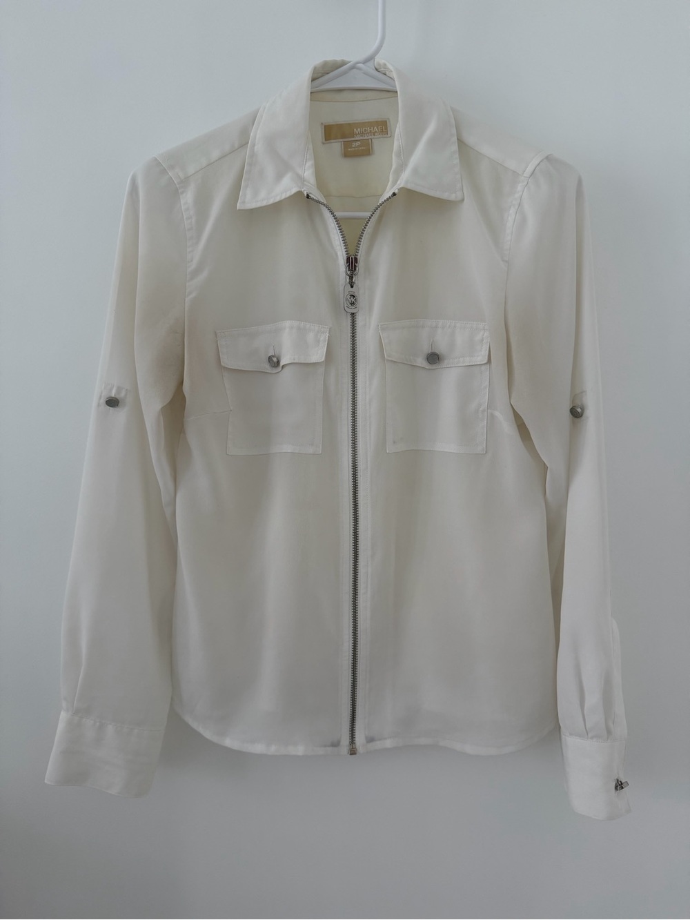 MICHAEL Michael Kors Zip-Front Blouse